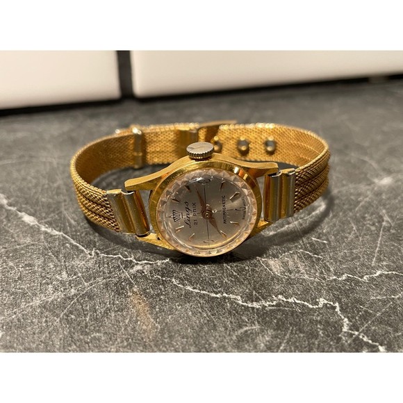 Vintage Ladies Lings 21 Jewel Gold Tone Mechanical Watch